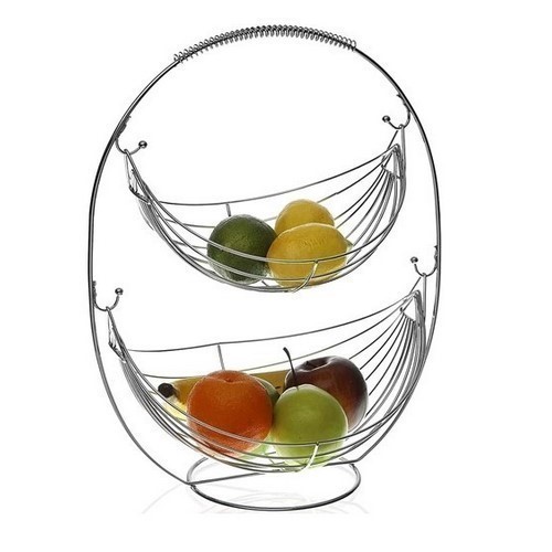FRUTERO VERSA 2 ALTURAS ACERO INOX 45.5X27X36CMS